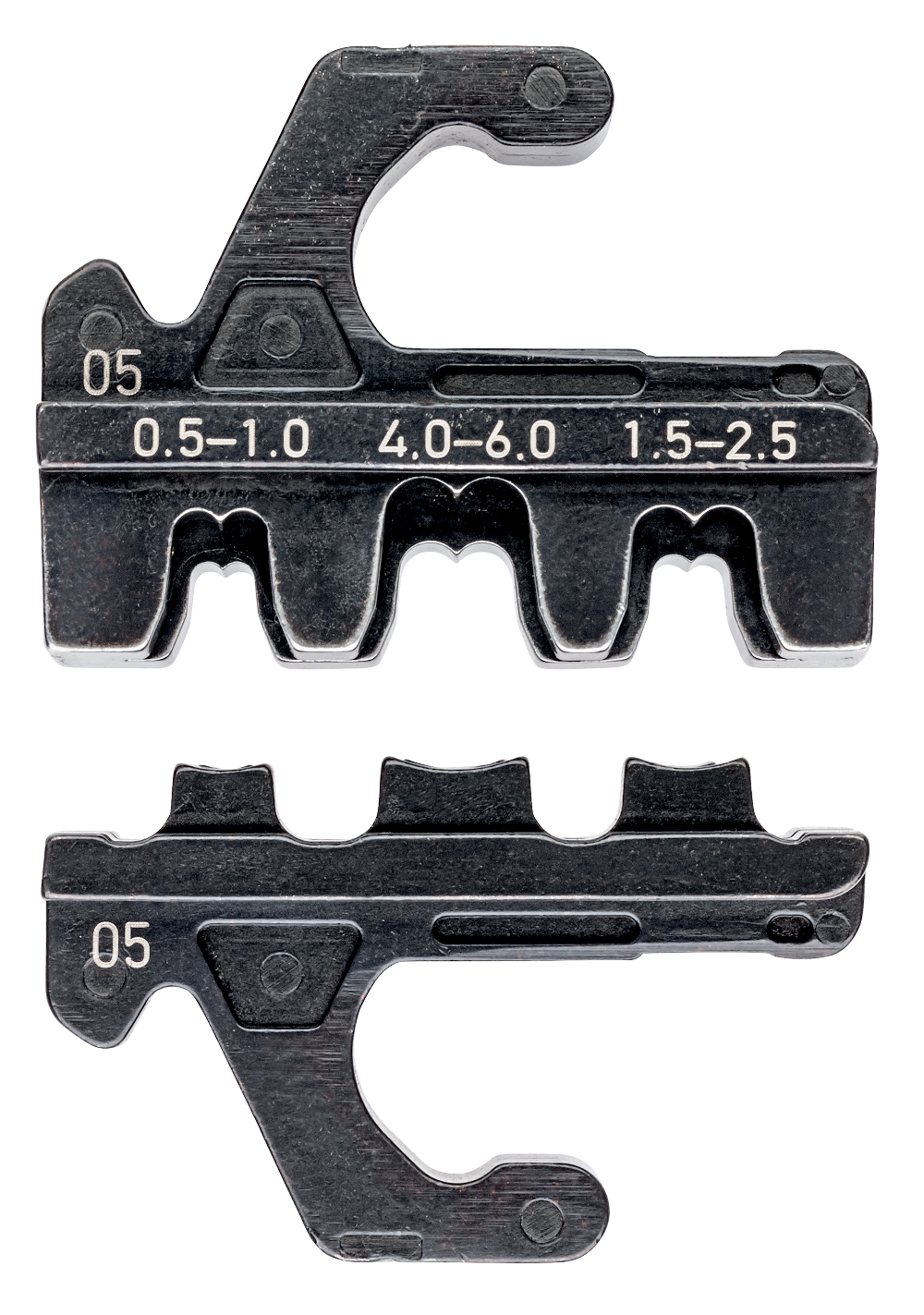 Crimping die For non-insulated open plug type connectors (plug 