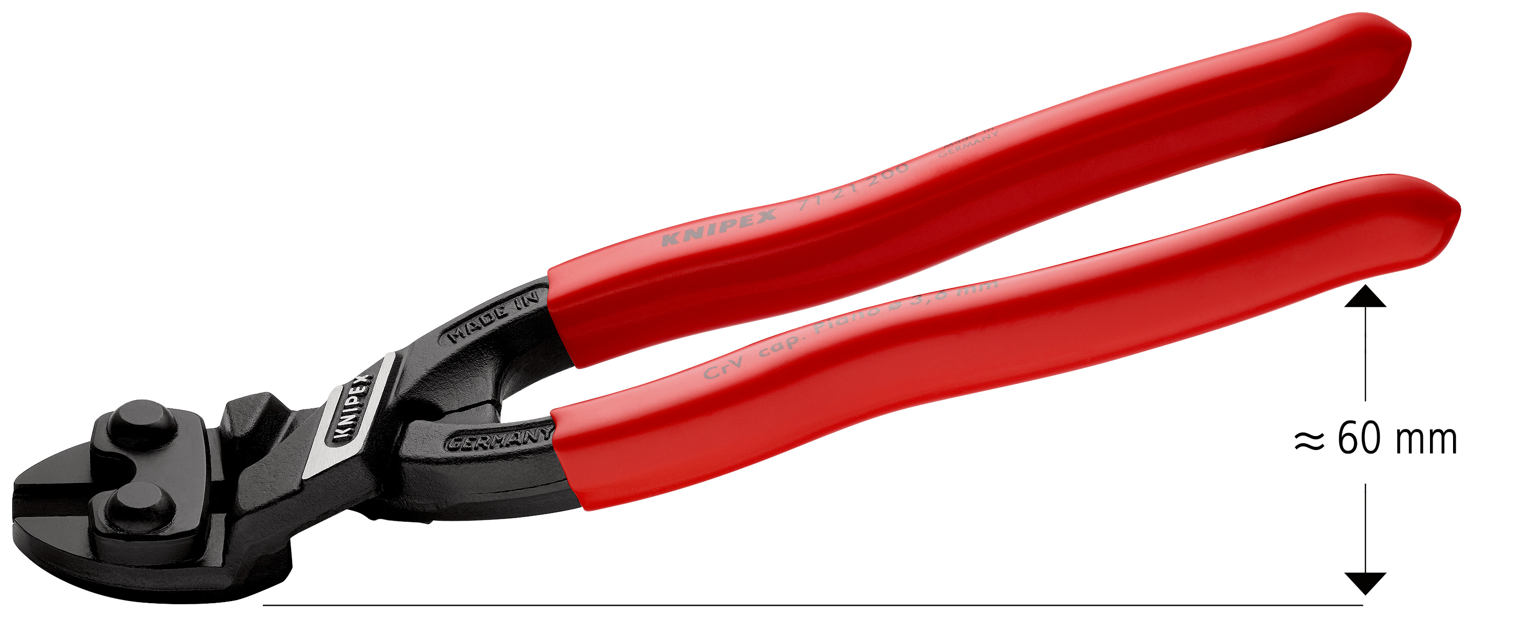 KNIPEX 7111200 8 inch Compact Wire Bolt Cutter for sale online 