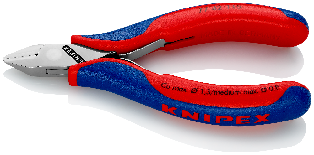 KNIPEX 77 21 115 N Elektronica-zijsnijtang Met Doorgestoken Scharnier Met Kunststof Bekleed 115 Mm 42172 KNIPEX 77 21 115 N Elektronica-zijsnijtang Met Doorgestoken Scharnier Met Kunststof Bekleed 115 Mm 42172