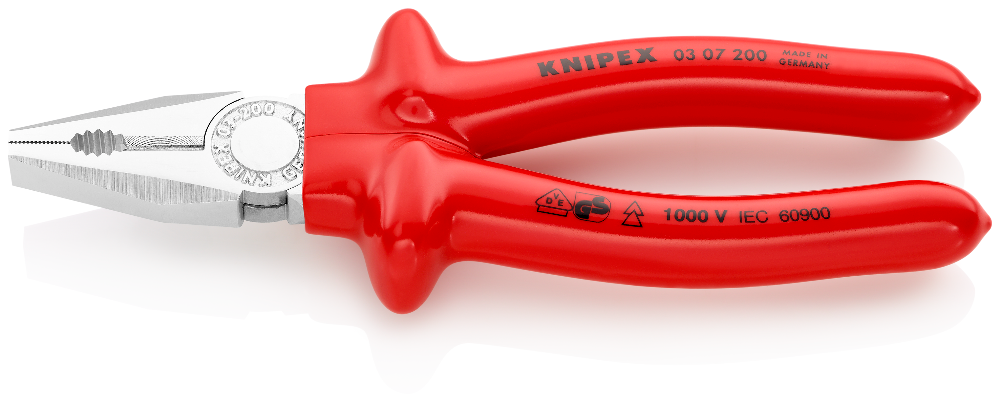 02 02 200 KNIPEX - Alicate, universal; 200mm; para doblado, agarre y  corte; KNP.0202200