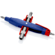 KNIPEX 00 11 07 Stiftschaltschrankschlüssel für gängige Schränke und Absperrsysteme
