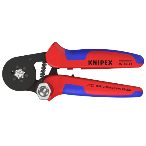 Self-Adjusting Crimping Pliers For Wire Ferrules
