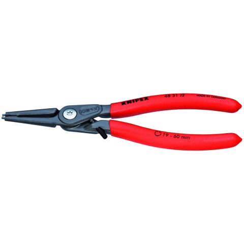 KNIPEX 48 31 J2 Präzisions-Sicherungsringzange für Innenringe in Bohrungen mit Überdehnungsschutz