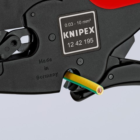 Knipex 12 42 195 Automatische Abisolierzange 1242195 MultiStrip 10