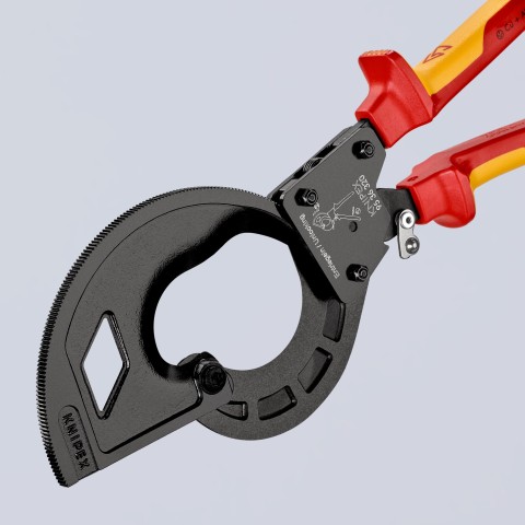 Ratchet Cable Cutter Tools 300mm² Industrial Grade Manual Wire Rope Cutting UK 