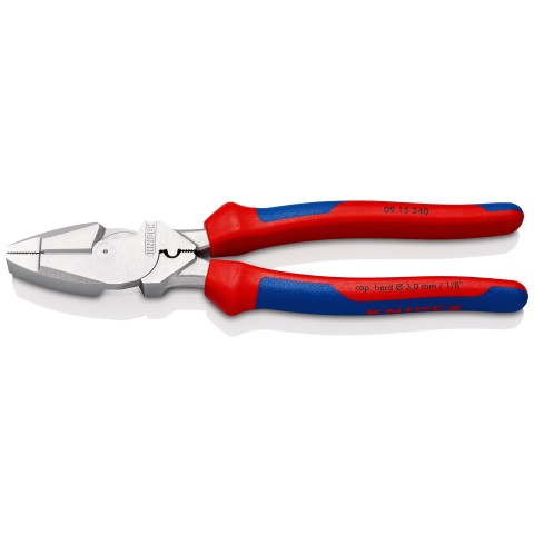 Knipex 0911240 Lineman'S Pliers New England Style With Non-Slip Plastic Coating 