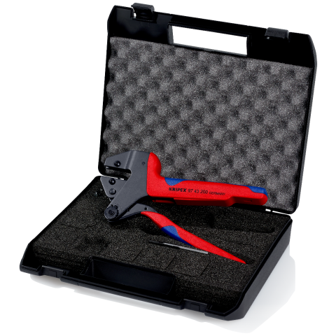 KNIPEX 97 43 200 Crimp-Systemzange für auswechselbare Crimpeinsätze