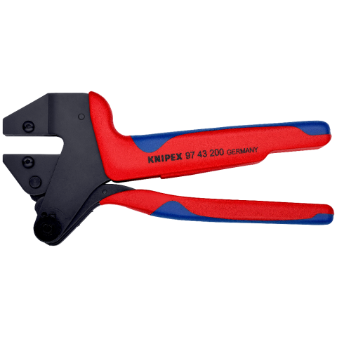KNIPEX 97 43 200 A Crimp-Systemzange für auswechselbare Crimpeinsätze