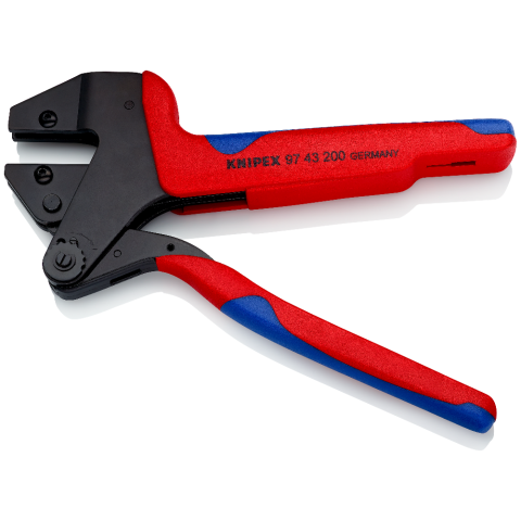 KNIPEX 97 43 200 A Crimp-Systemzange für auswechselbare Crimpeinsätze