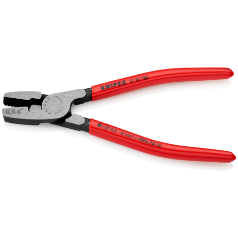 KNIPEX 97 81 180 Crimpzange für Aderendhülsen mit Fronteinführung