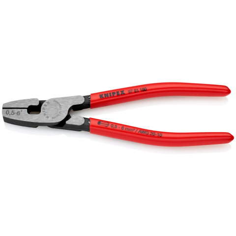 KNIPEX 97 81 180 Crimpzange für Aderendhülsen mit Fronteinführung