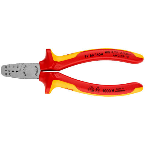 KNIPEX 97 68 145 A Crimpzange für Aderendhülsen