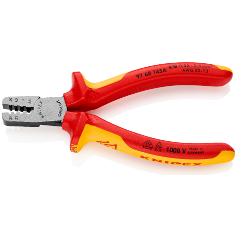 KNIPEX 97 68 145 A Crimpzange für Aderendhülsen