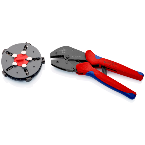 KNIPEX MultiCrimp® Lever Action Crimping Pliers with changer magazine
