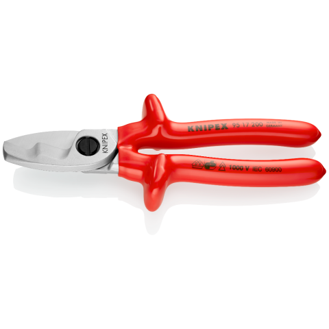 Knipex 95 18 200UKSBE VDE Fully Insulated Cable Shears 200mm