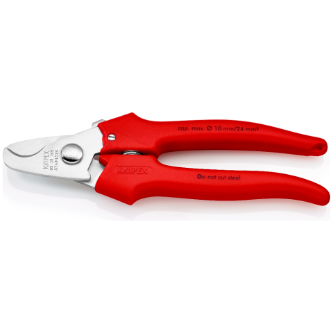 KNIPEX 95 05 165 Kabelschere Griffe mit Kunststoff umspritzt