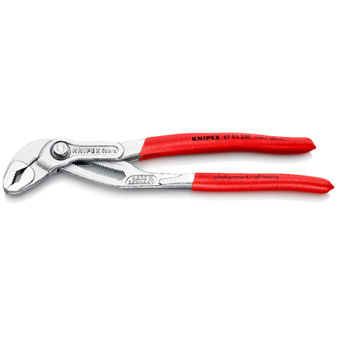 Knipex - Have you seen the KNIPEX Cobra® in all its available sizes? Well,  you can now! The best water pump pliers from KNIPEX are available in  numerous sizes - from 100mm