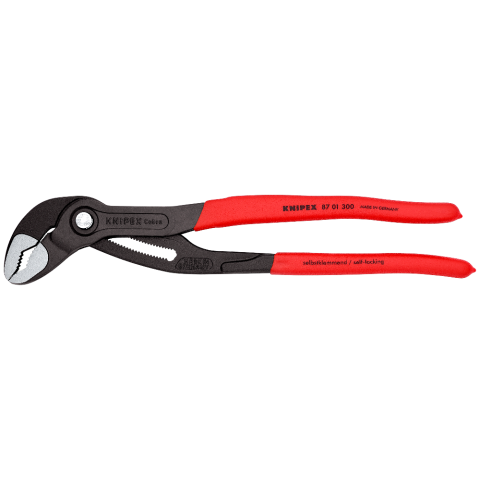 KNIPEX 87 01 250 Heavy Duty Forged Steel 10 in Cobra Pliers with 61 HR –  Fasteners Inc