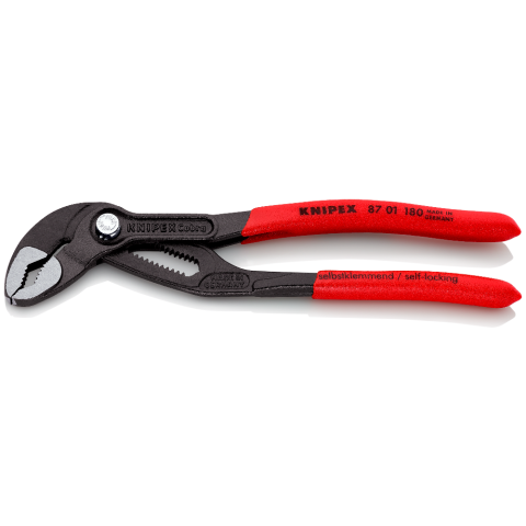 Knipex, 87 01 180, 7-1/4 Knipex Cobra Water Pump Pliers, Plastic Grip:  : Tools & Home Improvement