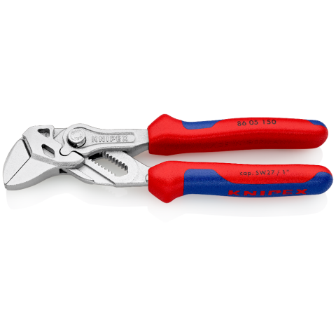 Knipex Tenaza llave XS alicate y llave en una sola herramienta cromado,  superficie rugosa y en relieve 100 mm 86 04 100 : : Bricolaje y  herramientas