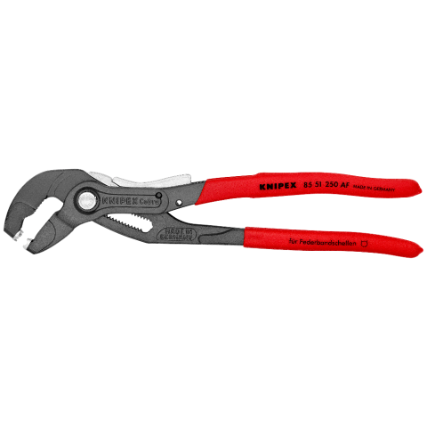 KNIPEX 85 51 250 AF Federbandschellenzange mit Feststeller