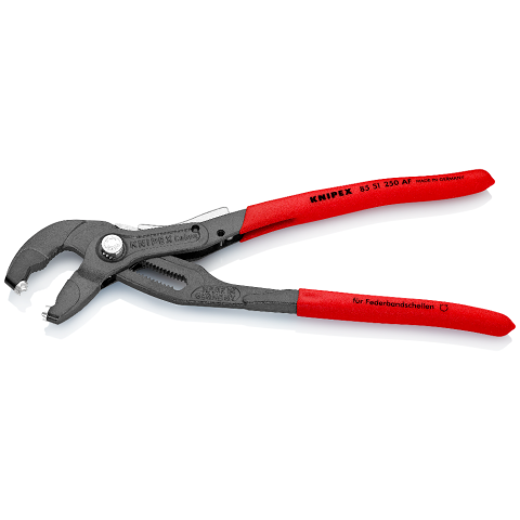 KNIPEX 85 51 250 AF Federbandschellenzange mit Feststeller