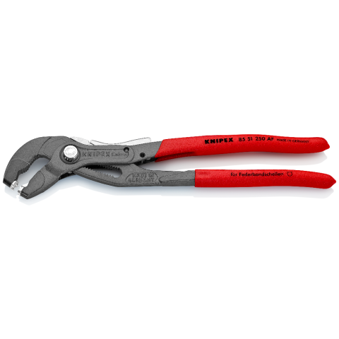 KNIPEX 85 51 250 AF Federbandschellenzange mit Feststeller