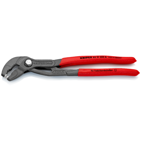 Knipex 8551250C Alicates para abrazaderas de manguera Cobra de 10 para  abrazaderas de clic con empuñaduras de plástico