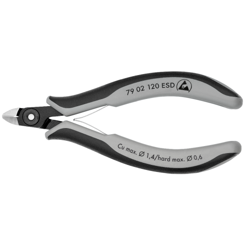 KNIPEX 79 02 120 ESD Präzisions-Elektronik-Seitenschneider ESD