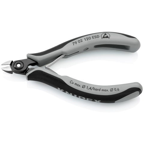 KNIPEX 79 02 120 ESD Präzisions-Elektronik-Seitenschneider ESD
