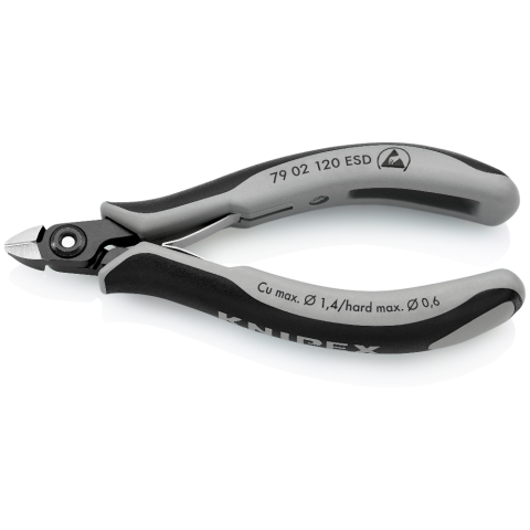 KNIPEX 79 02 120 ESD Präzisions-Elektronik-Seitenschneider ESD