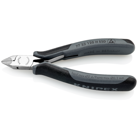 KNIPEX 77 32 120 H ESD Elektronik-Seitenschneider mit eingesetzter Hartmetallschneide ESD