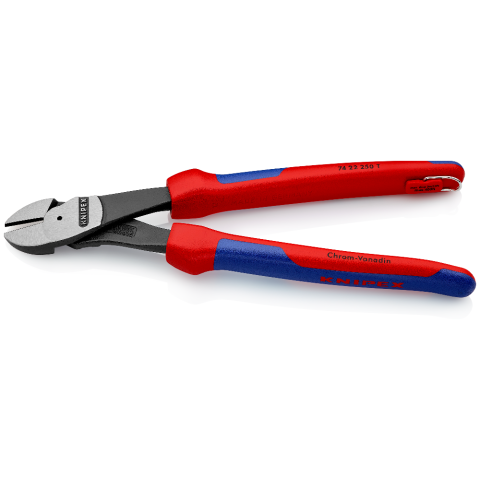 KNIPEX 74 22 250 T Kraft-Seitenschneider mit Befestigungsöse