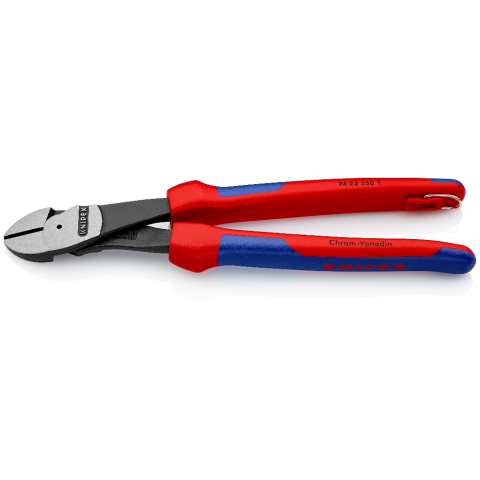 KNIPEX 74 22 250 T Kraft-Seitenschneider mit Befestigungsöse