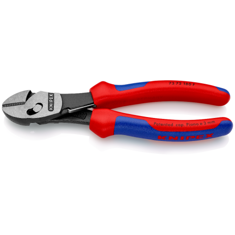 KNIPEX 73 72 180 F TwinForce® Hochleistungs-Seitenschneider mit Öffnungsfeder