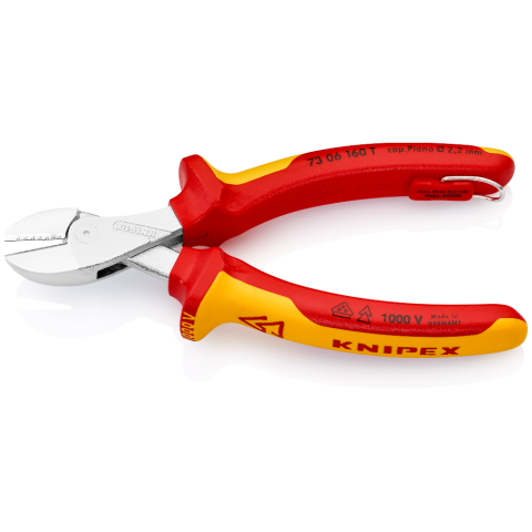 Knipex - Pince coupante en bout, manche en PVC, 180 mm