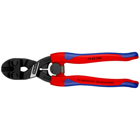 KNIPEX 72 62 200 Kraft-Bündigschneider für Weichmetall und Kunststoff
