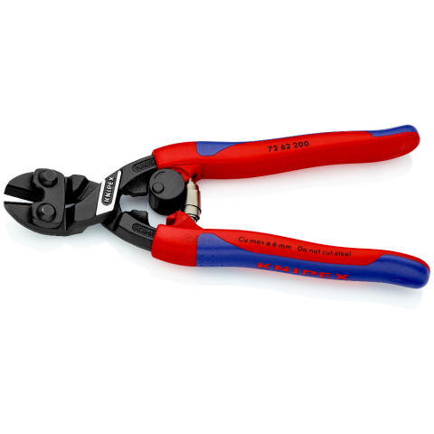 KNIPEX 72 62 200 Kraft-Bündigschneider für Weichmetall und Kunststoff