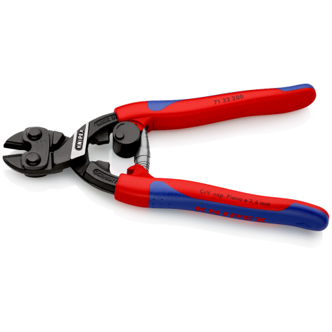 Pince coupe boulon coudée compact Cobolt 200 mm Knipex 71 22 200