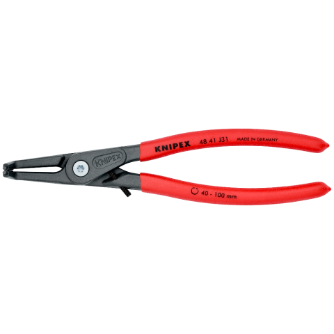 KNIPEX 48 41 J31 Präzisions-Sicherungsringzange für Innenringe in Bohrungen