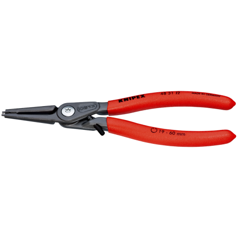 KNIPEX 48 31 J2 Präzisions-Sicherungsringzange für Innenringe in Bohrungen mit Überdehnungsschutz