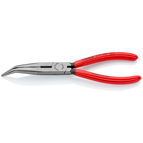 KNIPEX 26 21 200 Flachrundzange mit Schneide (Storchschnabelzange)