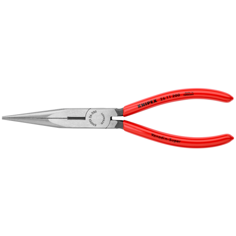 KNIPEX 26 11 200 Flachrundzange mit Schneide (Storchschnabelzange)