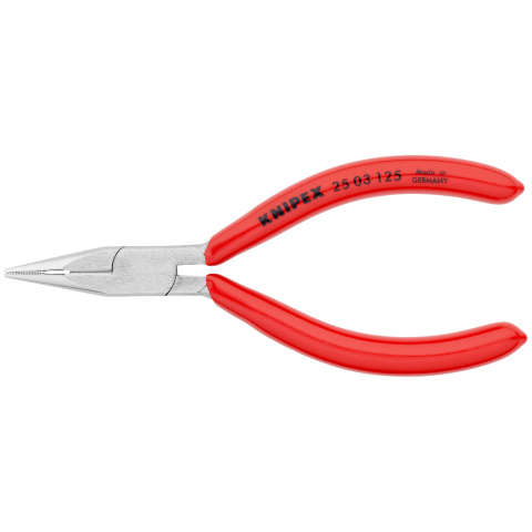 KNIPEX 25 03 125 Flachrundzange mit Schneide (Radiozange)