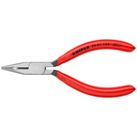 KNIPEX 25 01 125 Flachrundzange mit Schneide (Radiozange)