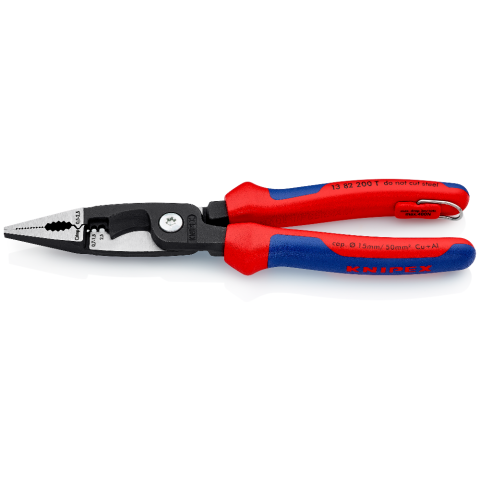 KNIPEX 13 82 200 T Elektro-Installationszange mit Befestigungsöse