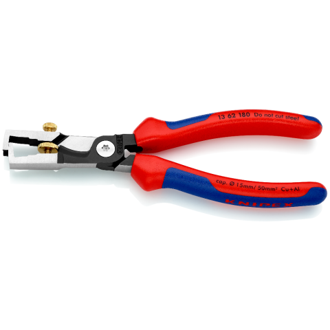 Pince dénuder coupe câbles Ø15mm StriX Knipex 180mm Poignées gainées