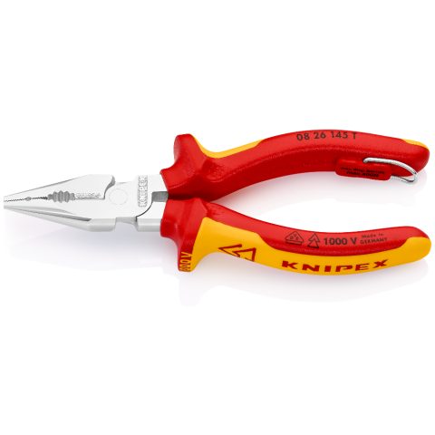 KNIPEX 08 22 185 Needle-Nose Combination Pliers Long Service Life And  Stable Tips Exquisite Workmanship Simple Operation