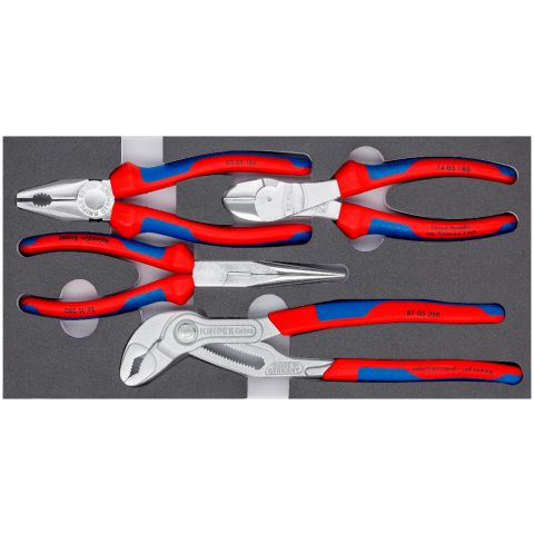 KNIPEX 00 20 01 V17 Zangen-Set in Schaumstoffeinlage