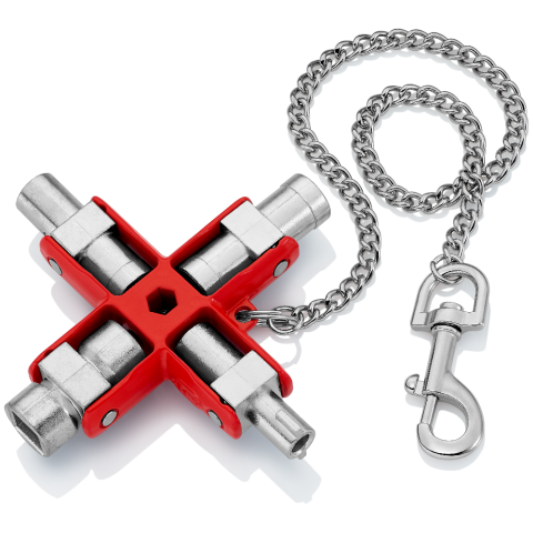 KNIPEX 00 11 06 Universal-Schlüssel für gängige Schränke und Absperrsysteme